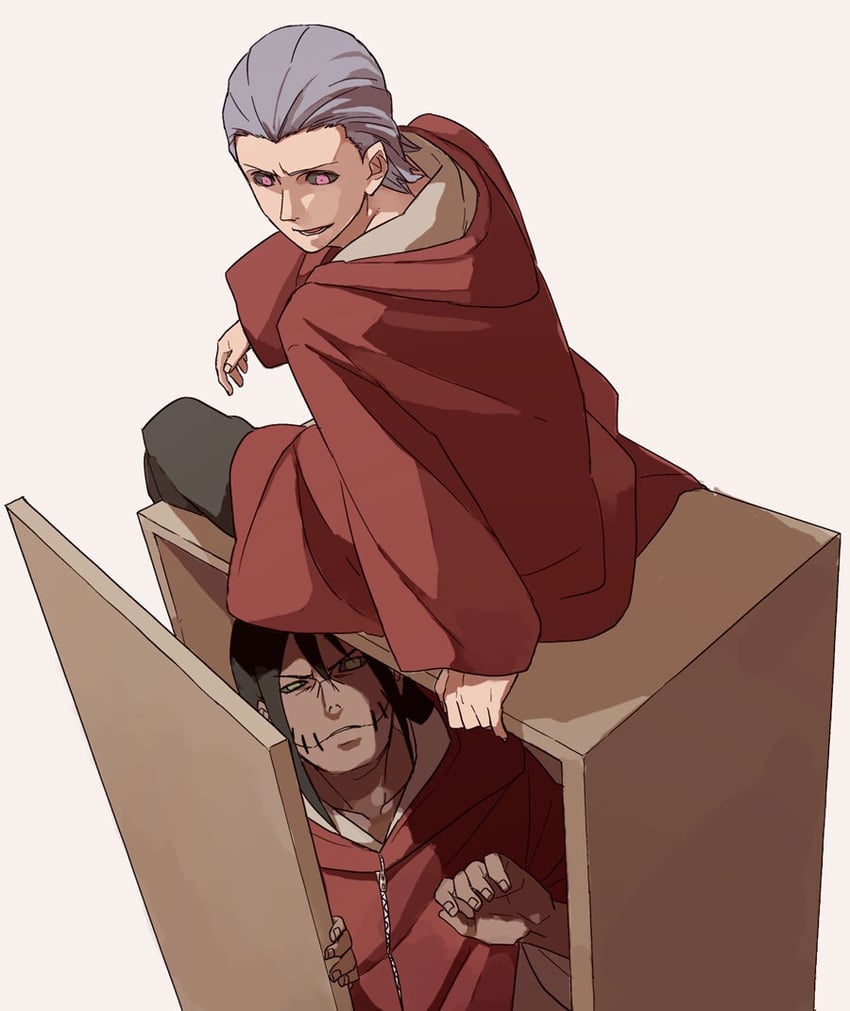 hidan and kakuzu (naruto and 1 more) drawn by suna_(signi57tifato)