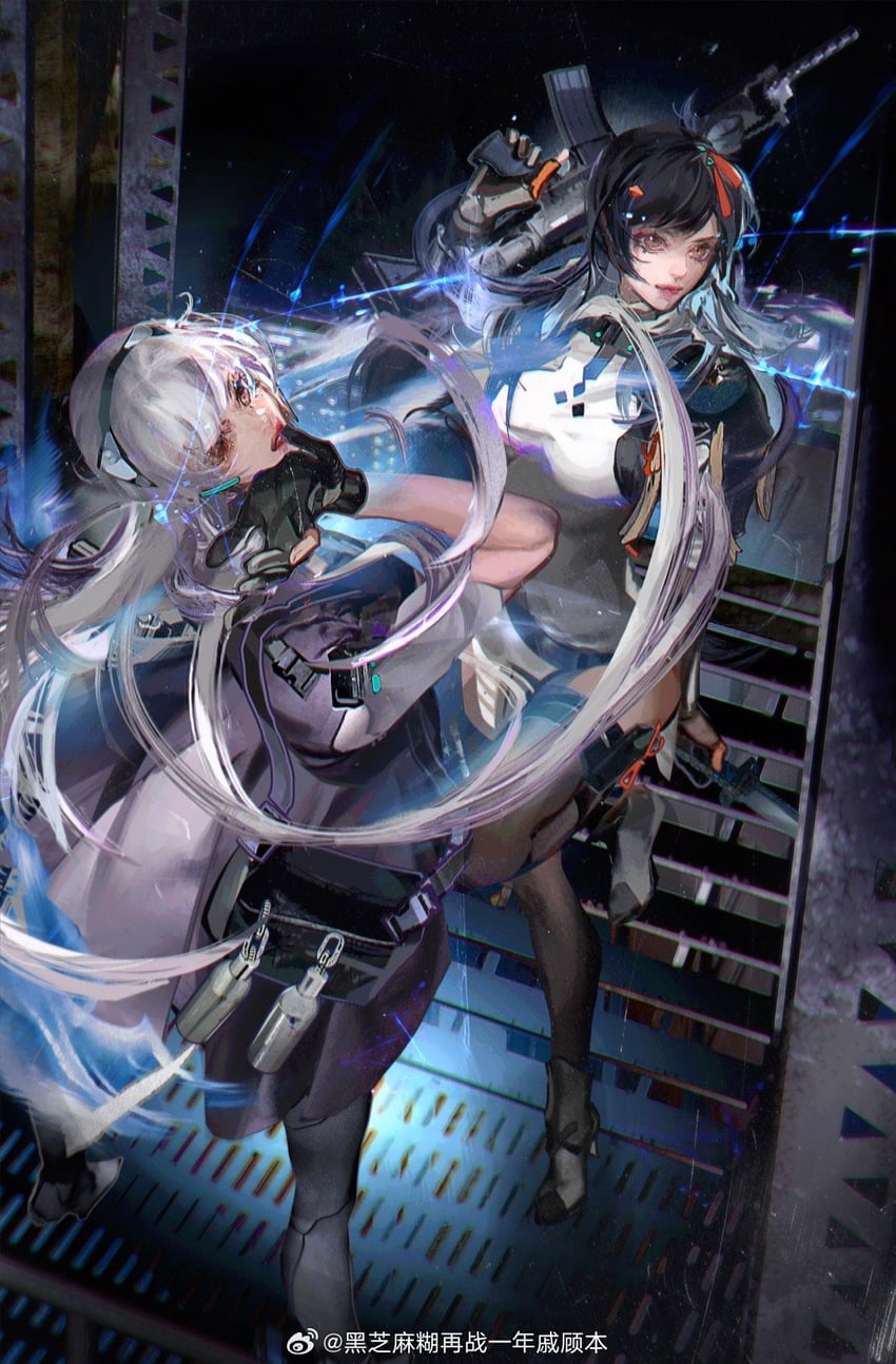 ak-alfa, tololo, qbz-191, and qiongjiu (girls' frontline and 1 more) drawn by hei_zhimahu