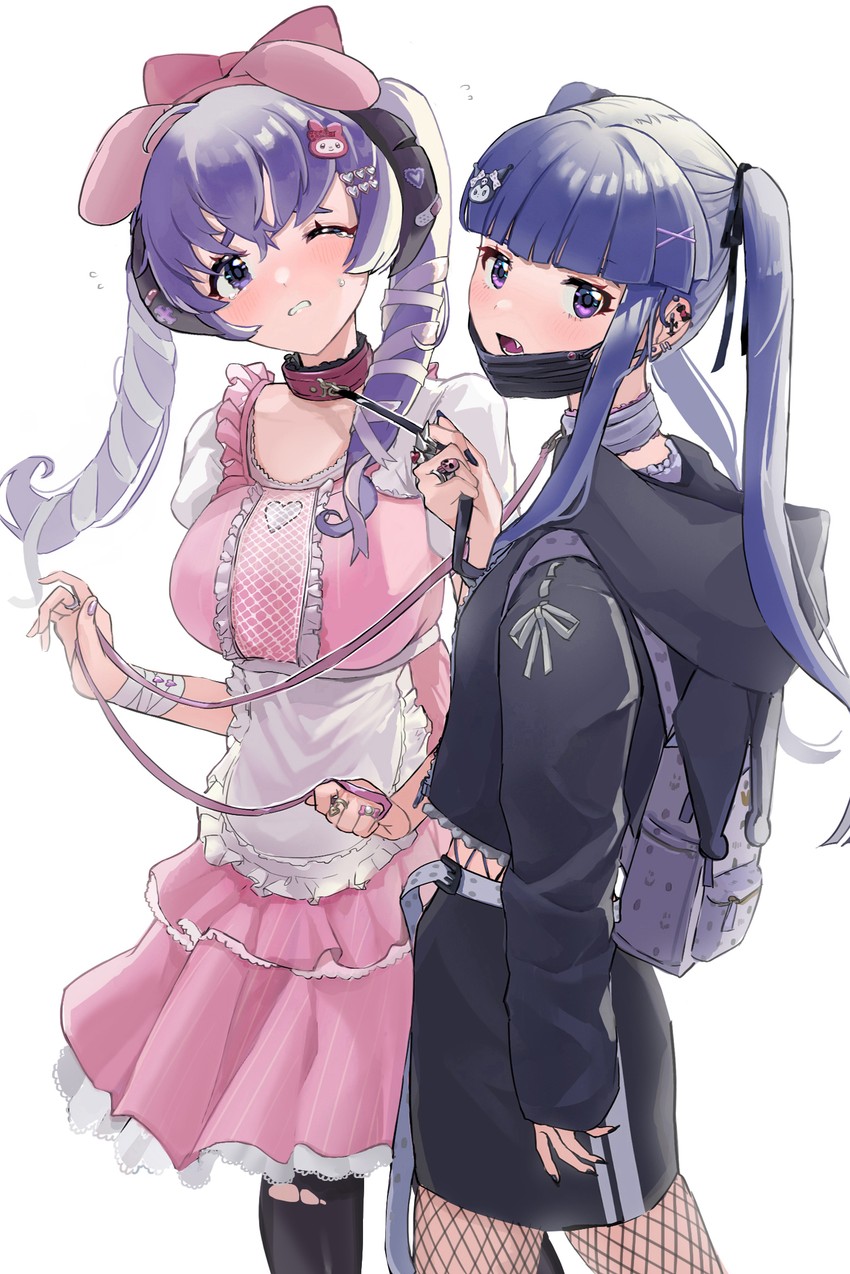 furude rika, hanyuu, my melody, and kuromi (higurashi no naku koro ni and 2 more) drawn by oici_ne