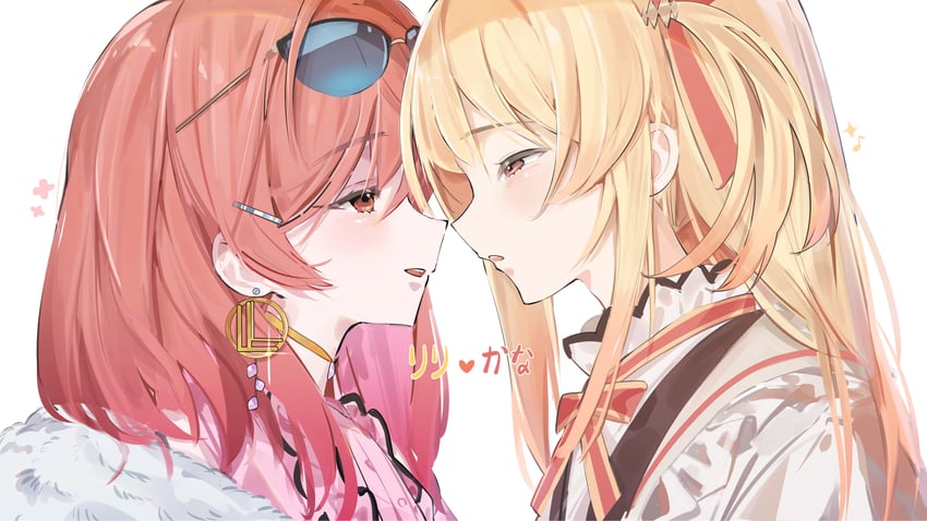 ichijou ririka and otonose kanade (hololive and 1 more) drawn by firstep