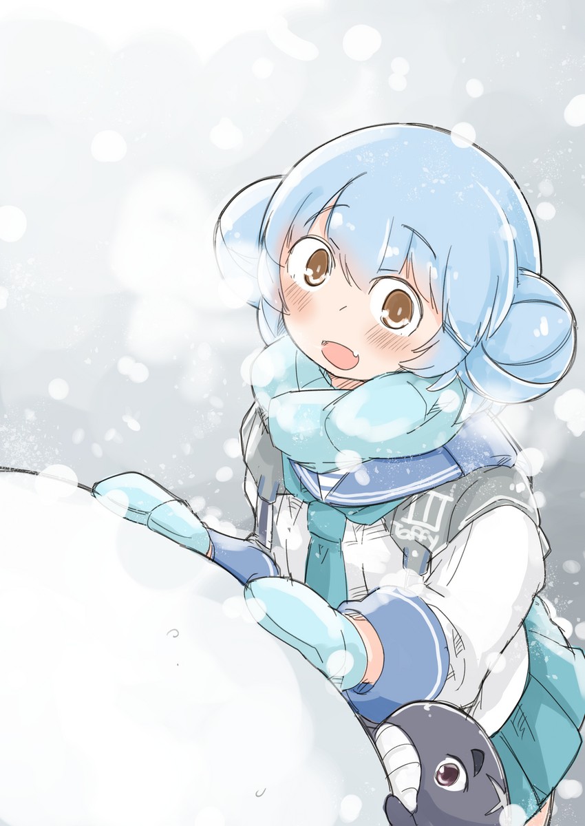 samuel b. roberts and little blue whale (kantai collection) drawn by enjaku_izuku