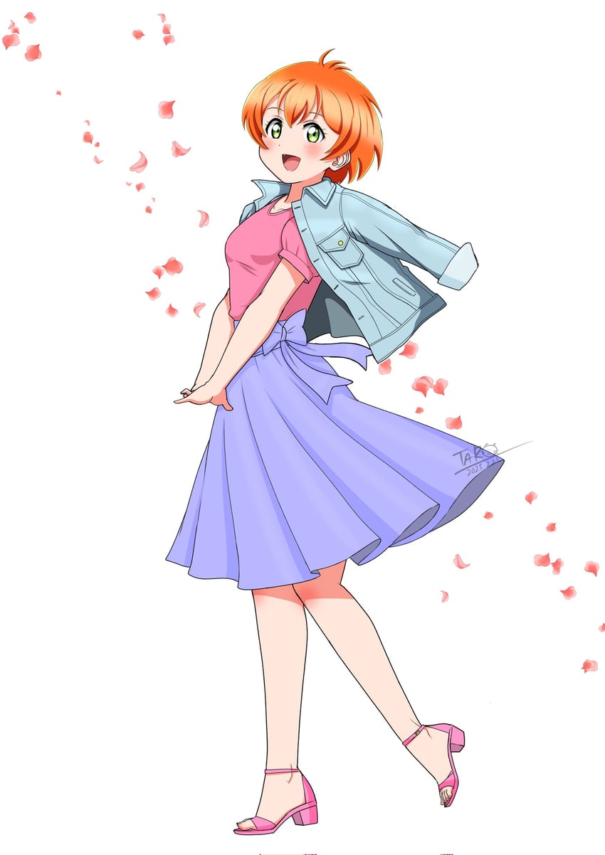 hoshizora rin (love live! and 1 more) drawn by taro2201