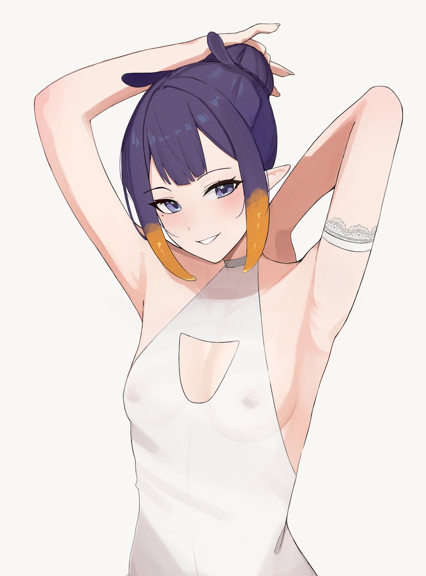 ninomae ina'nis (hololive and 1 more) drawn by ku_roiko