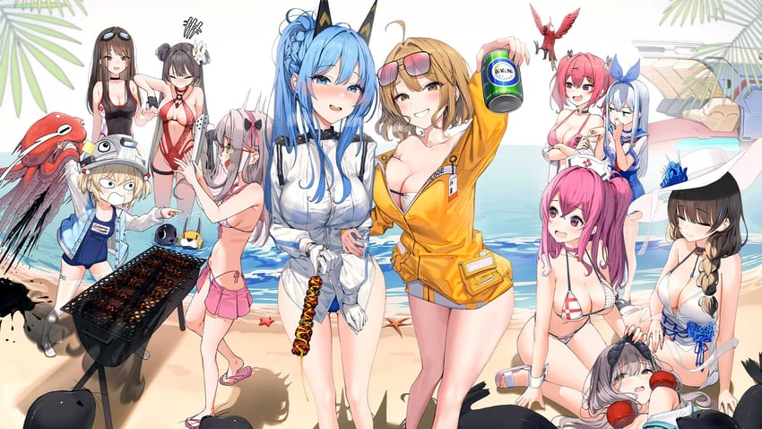 anis, helm, anchor, rapi, frima, and 8 more (goddess of victory: nikke)