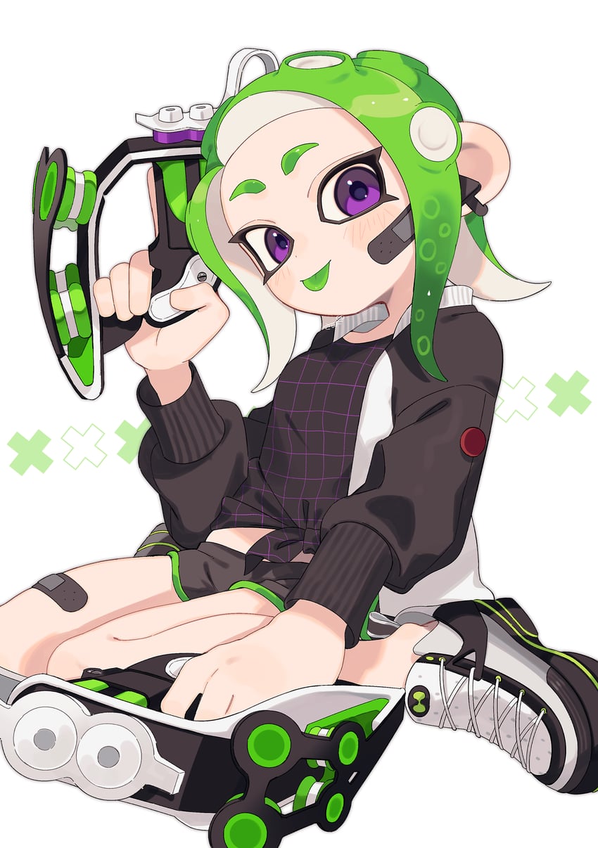 octoling player character and octoling girl (splatoon) drawn by sabata_saba