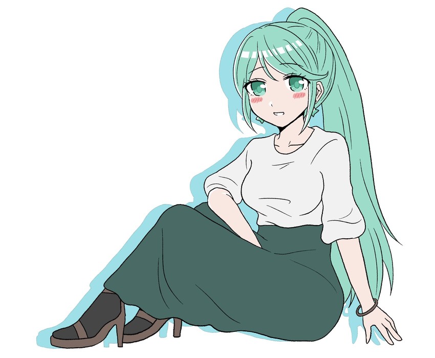 pneuma (xenoblade chronicles and 1 more) drawn by hotatechoco_(hotariin)