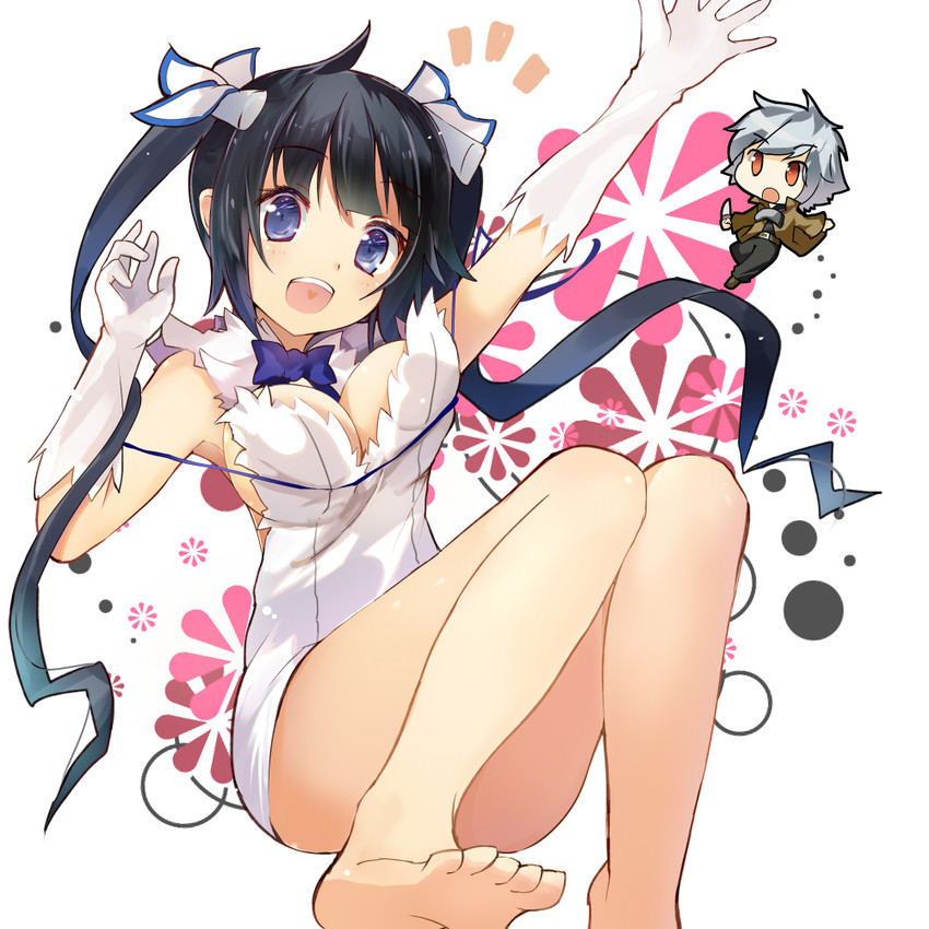 hestia and bell cranel (dungeon ni deai wo motomeru no wa machigatteiru darou ka) drawn by efe