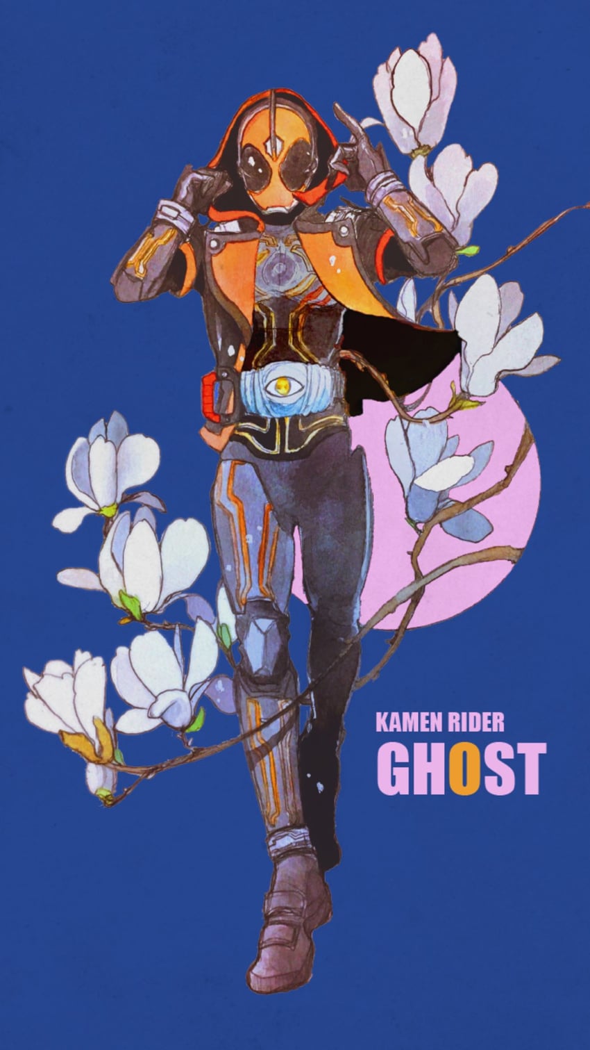 kamen rider ghost and ore damashii (kamen rider and 1 more) drawn by jo_mawe