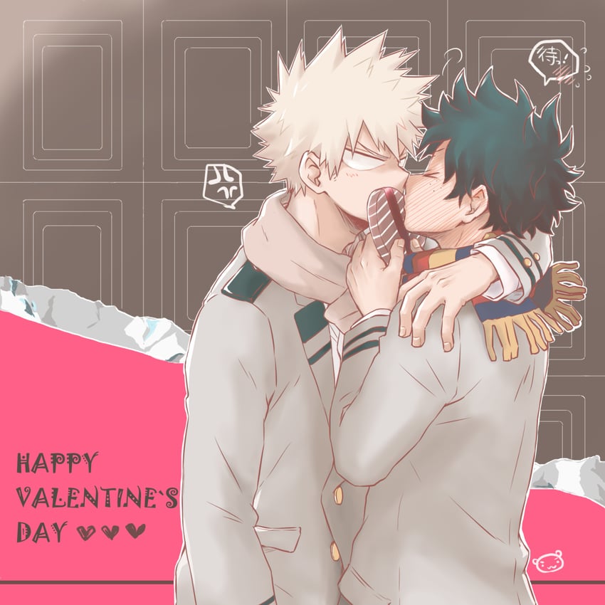 midoriya izuku and bakugou katsuki (boku no hero academia) drawn by ayata-haikyu