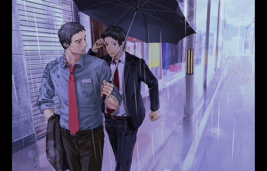 adachi tooru and doujima ryoutarou (persona and 1 more) drawn by morrisuit
