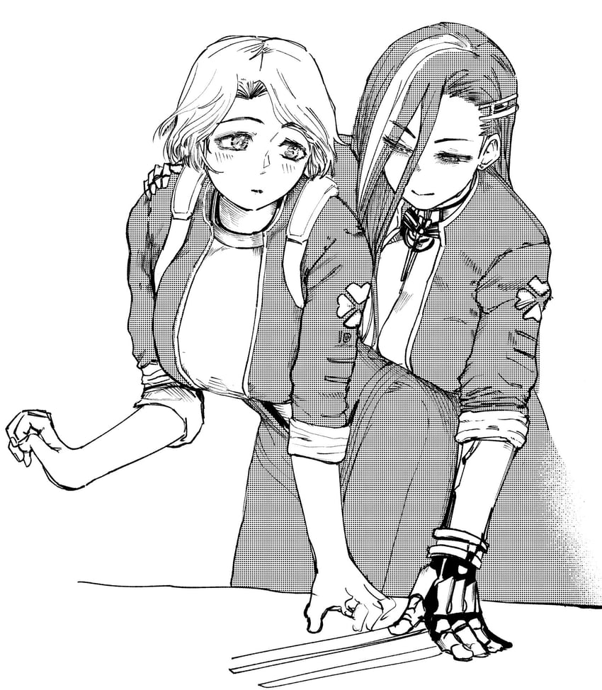 fortune and azaz (last origin) drawn by bunker_buta