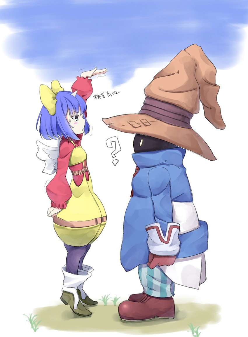 black mage, vivi ornitier, and eiko carol (final fantasy and 1 more) drawn by snowflyer