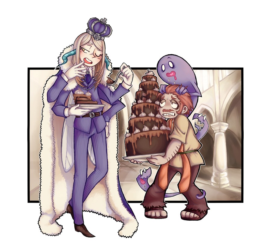 beelzebub and fallen bishop hibram (ragnarok online) drawn by krwawnik