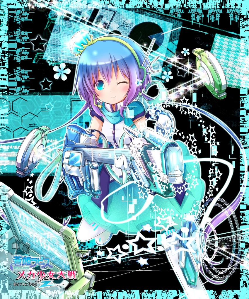 aoki lapis (vocaloid and 1 more) drawn by akino_coto