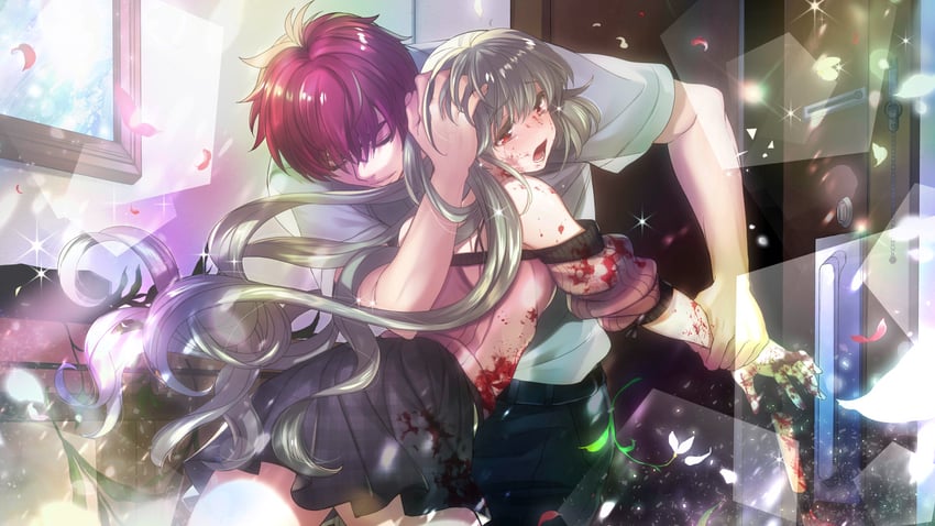 kimiyoshi natsumi and toudou akira (higurashi no naku koro ni and 1 more) drawn by kitou_en