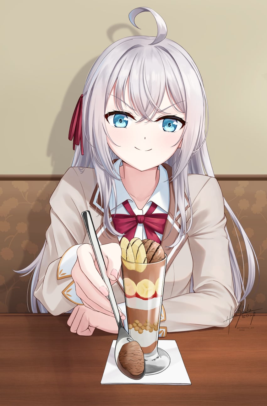 alisa mikhailovna kujou (tokidoki bosotto roshia-go de dereru tonari no alya-san) drawn by skyrail