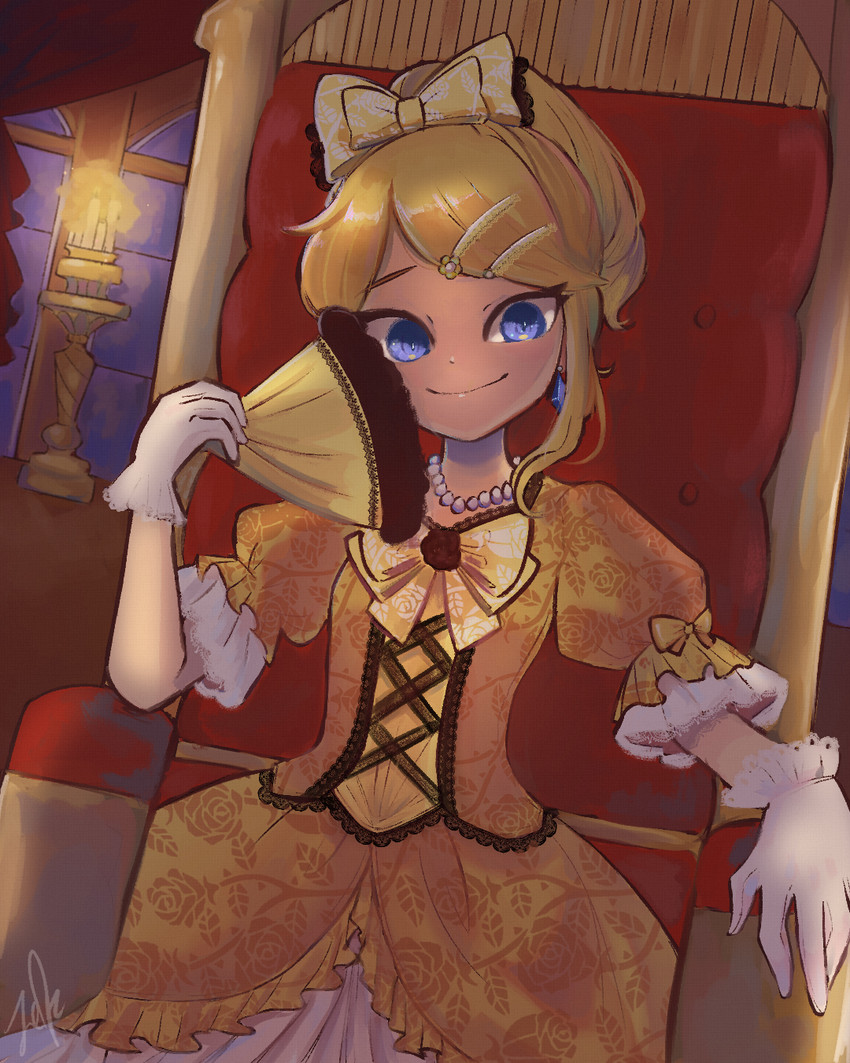 kagamine rin and riliane lucifen d'autriche (vocaloid and 2 more) drawn by lcfz