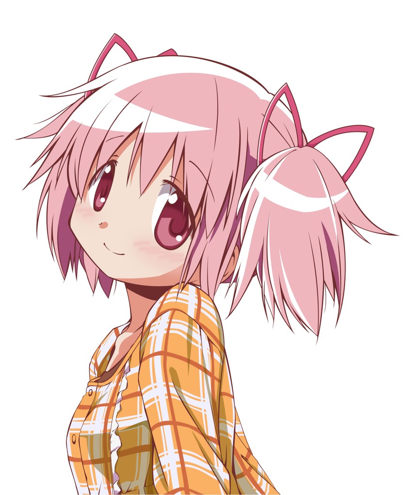 kaname madoka (mahou shoujo madoka magica) drawn by aoki_ume and min_(westsign2170)