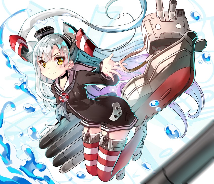 amatsukaze and rensouhou-kun (kantai collection) drawn by sho_(runatic_moon)
