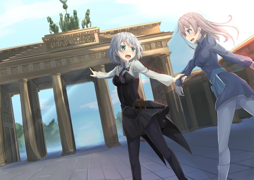 sanya v. litvyak and eila ilmatar juutilainen (world witches series and 1 more) drawn by ragnaveldt