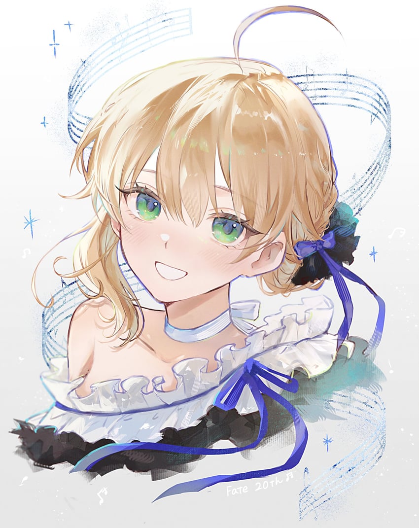 artoria pendragon and saber (fate and 1 more) drawn by nigiri