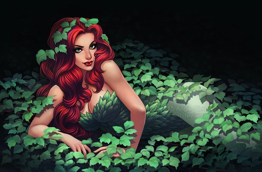 poison ivy (dc comics and 1 more) drawn by gunnergurl