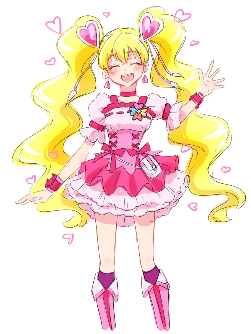 momozono love and cure peach (precure and 1 more) drawn by fpminnie1