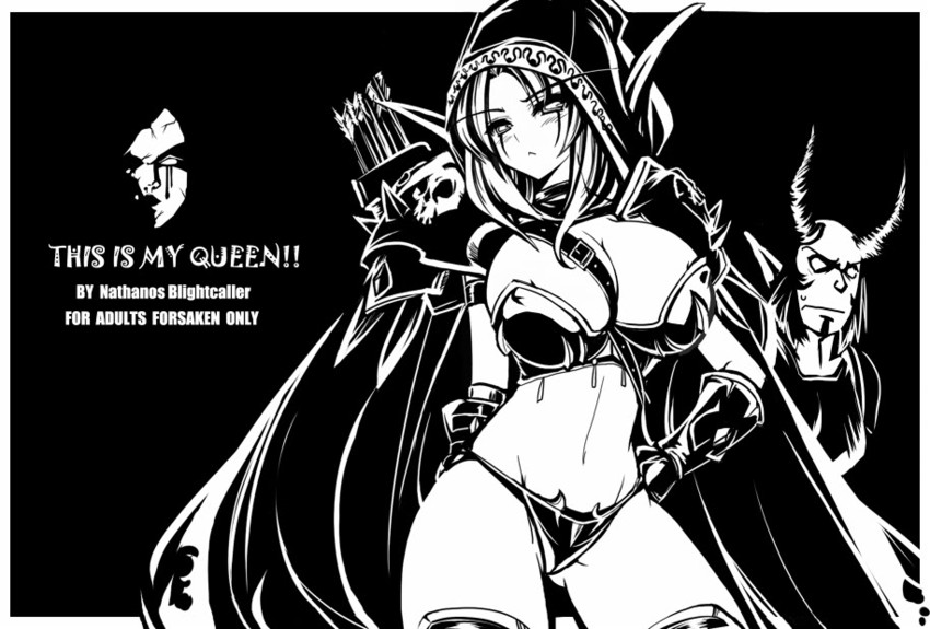 sylvanas windrunner and varimathras (warcraft and 1 more) drawn by nefarian
