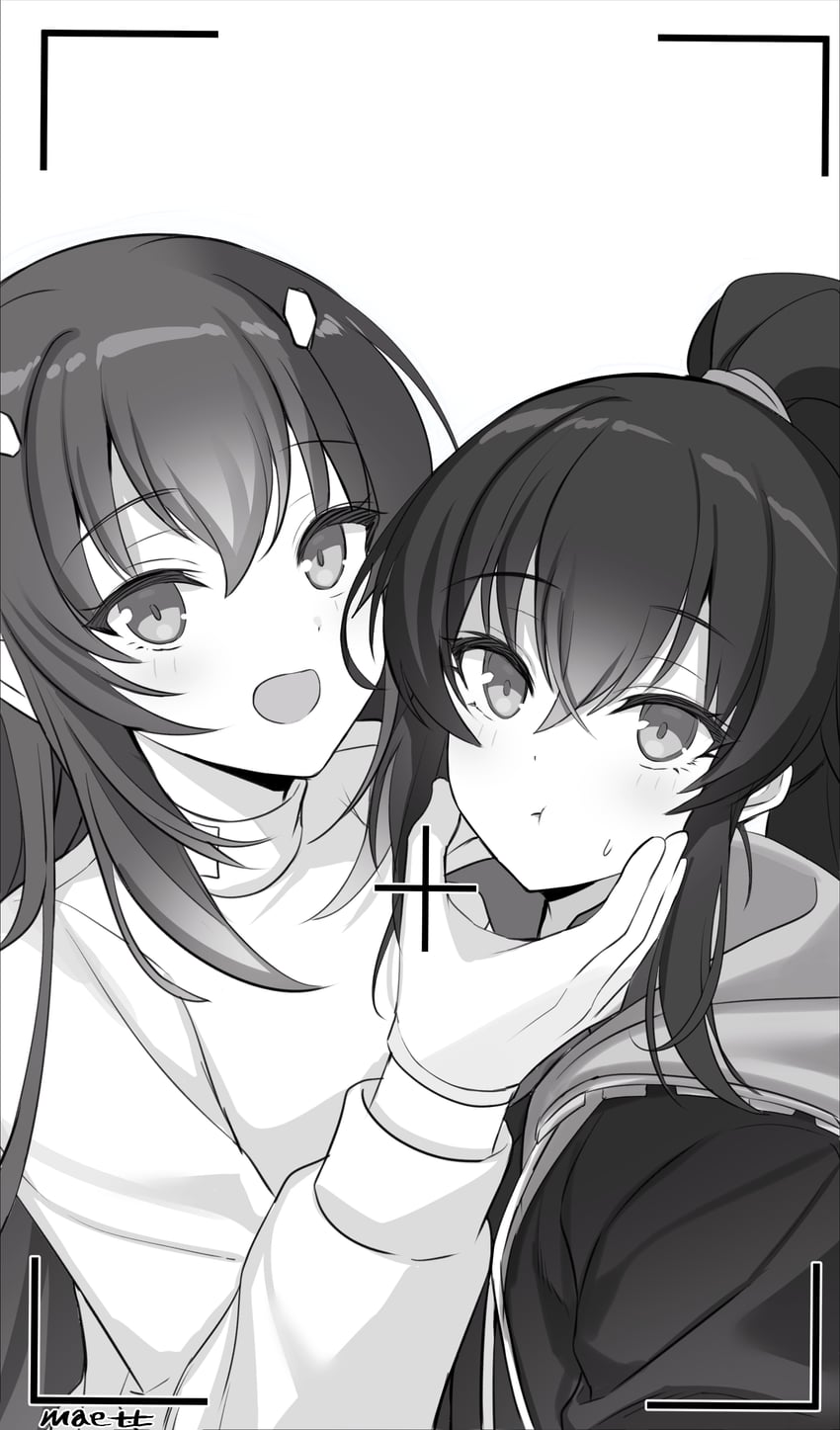 yoo mina and seo yoon (counter:side) drawn by maett