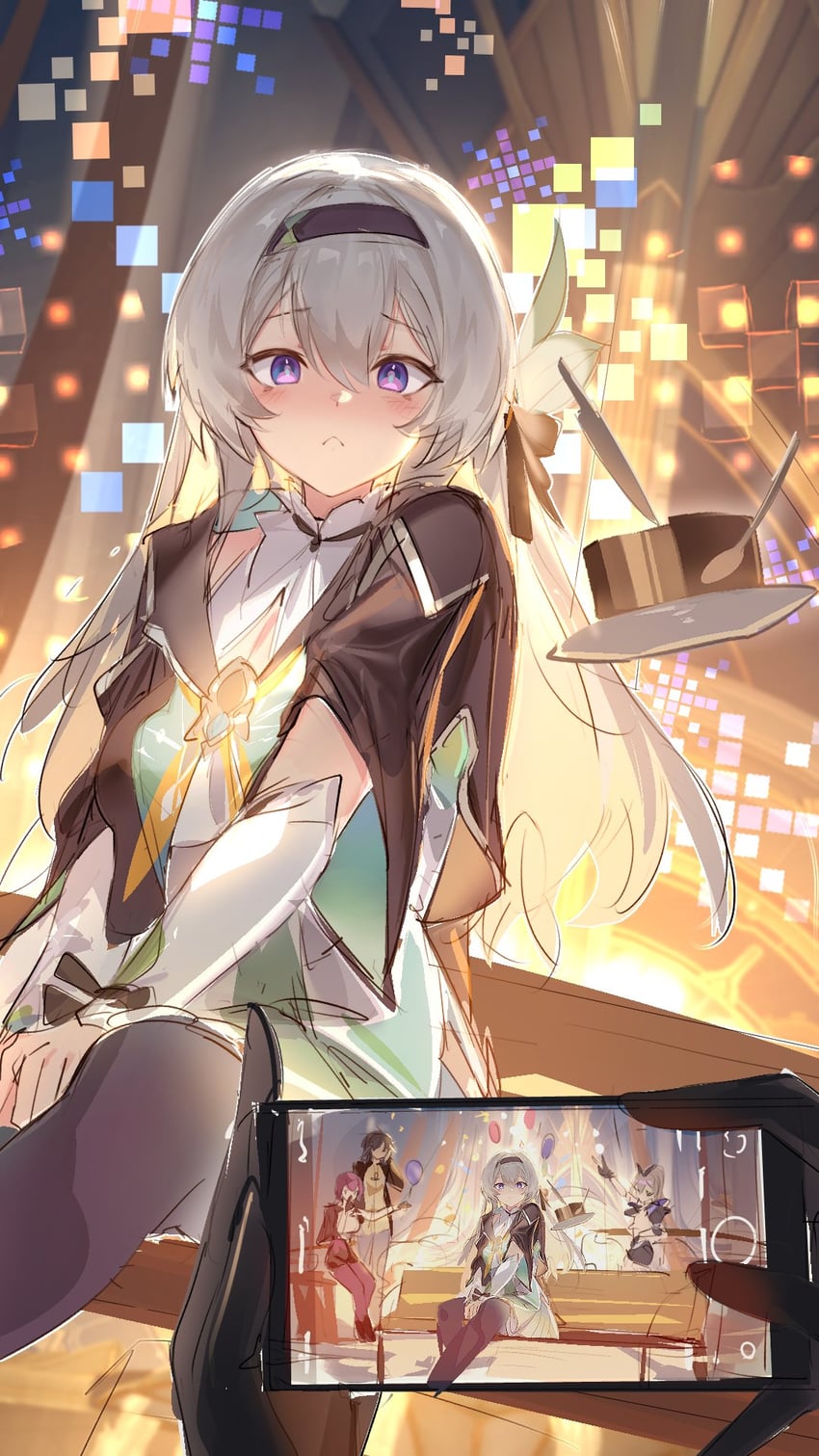 firefly, kafka, silver wolf, and blade (honkai and 1 more) drawn by janyhero