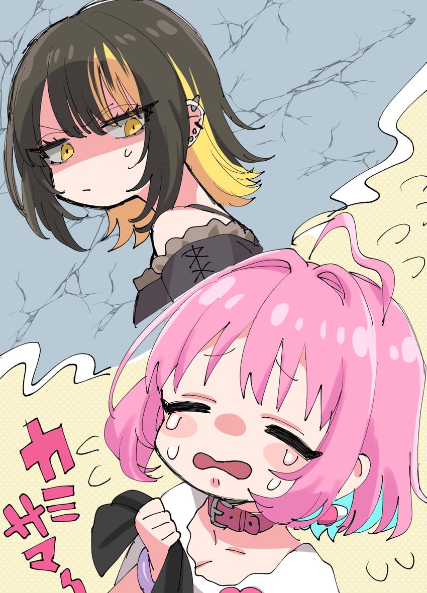 yumemi riamu and ikaruga luca (idolmaster and 2 more) drawn by sukoyaka_(100hituzi)