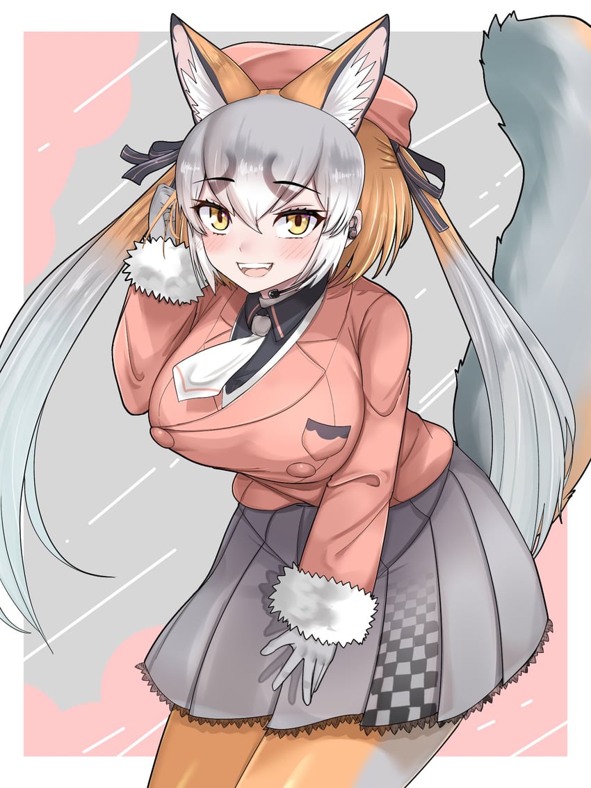 island fox (kemono friends and 1 more) drawn by aramaru