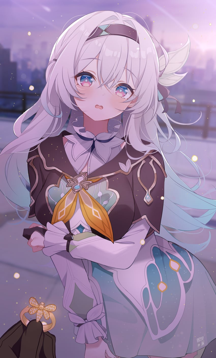 trailblazer, firefly, and stelle (honkai and 1 more) drawn by deyui
