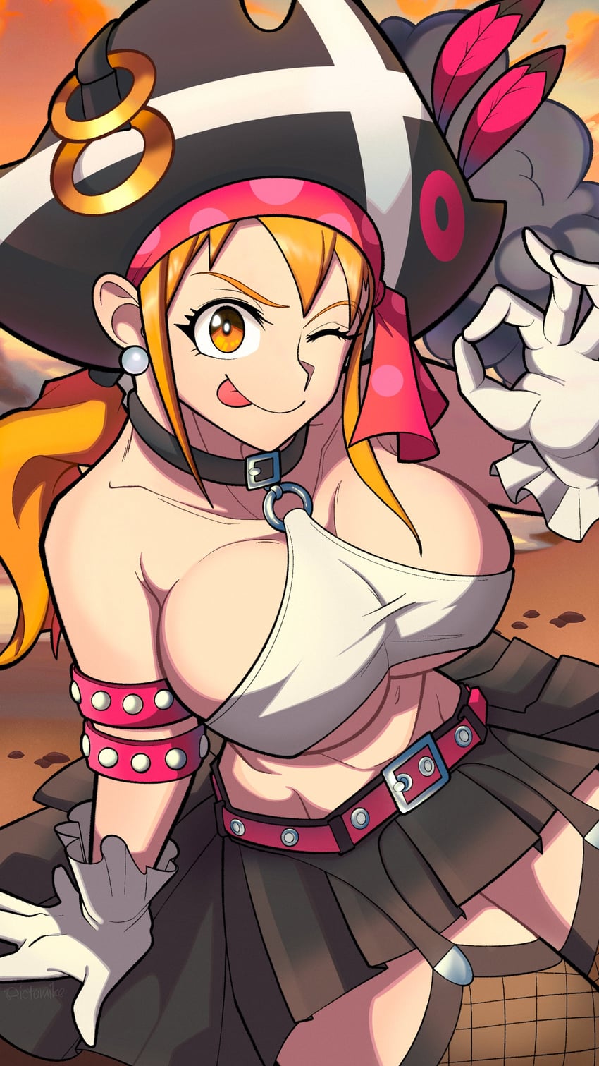nami (one piece and 1 more) drawn by pictomike