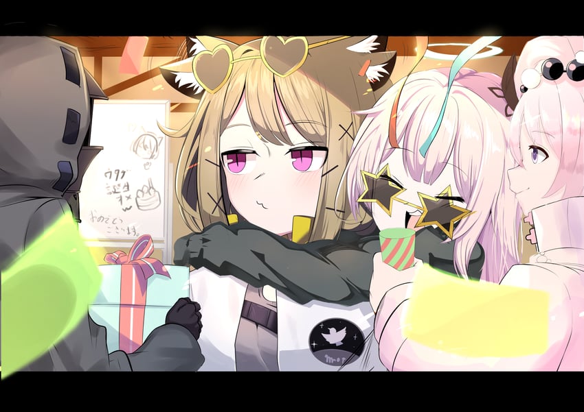 doctor, utage, ambriel, and kirara (arknights) drawn by puritijiiji