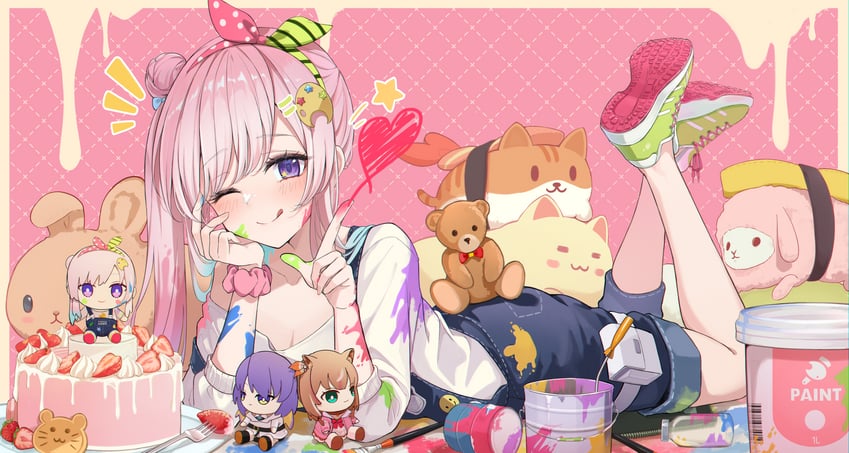 moona hoshinova, ayunda risu, and airani iofifteen (hololive and 1 more) drawn by sira_(user_dswn7488)