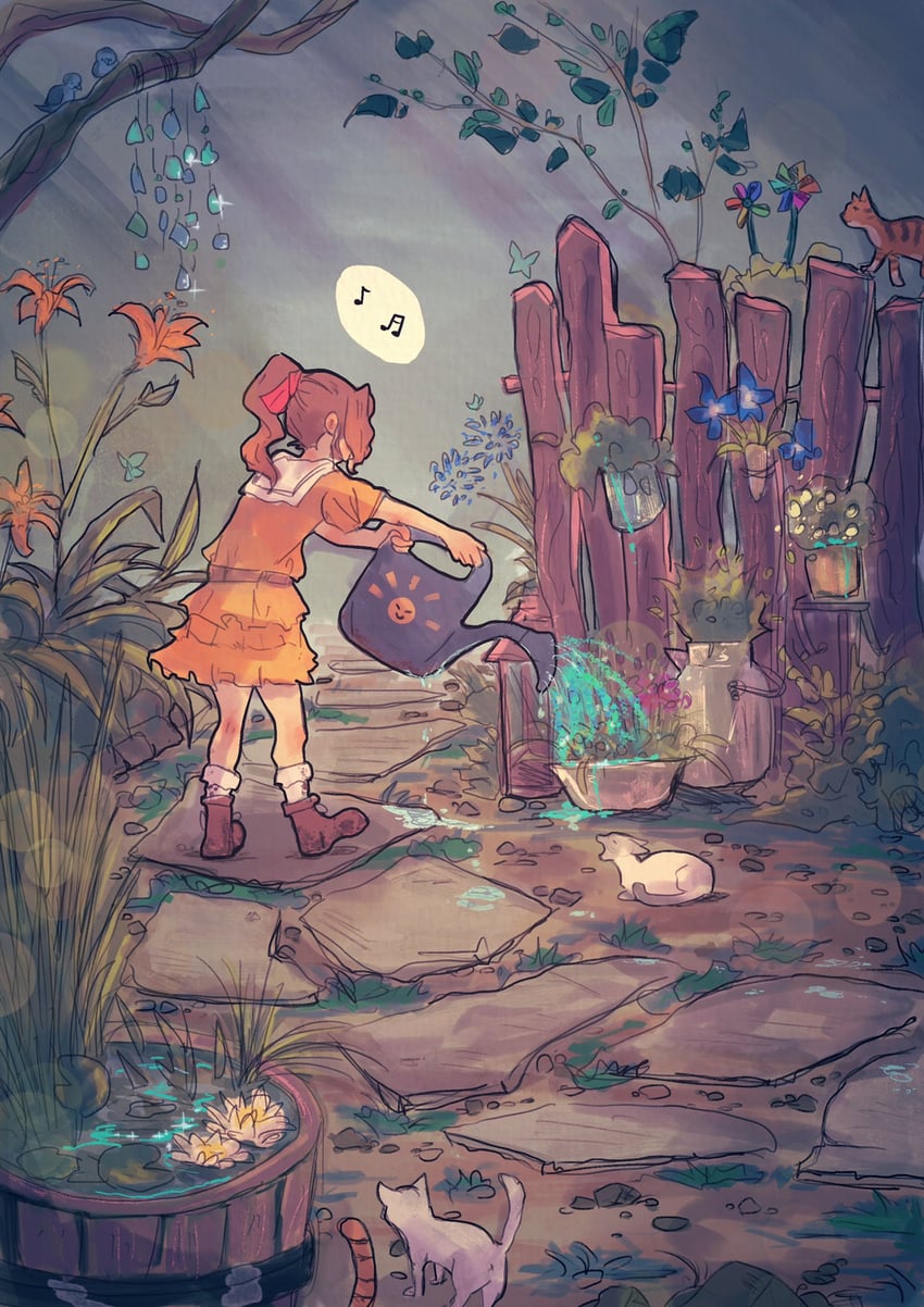 aerith gainsborough (final fantasy and 2 more) drawn by flourishcat