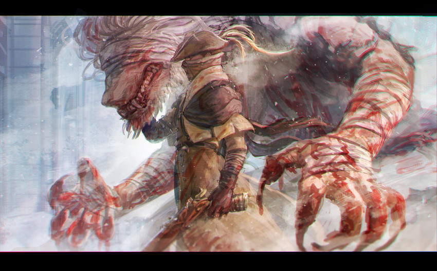 father gascoigne and henryk (bloodborne) drawn by meipu_hm