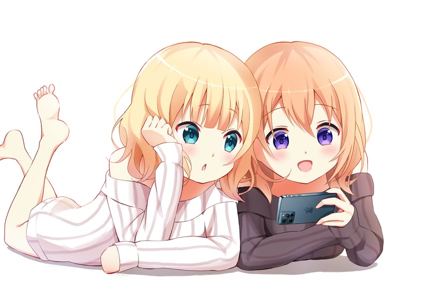 hoto cocoa and kirima syaro (gochuumon wa usagi desu ka?) drawn by tyururururu