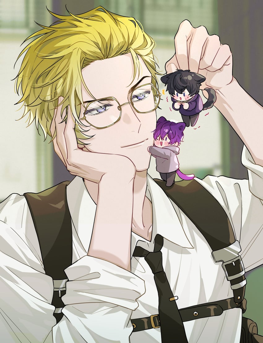 sonny brisko, shoto, and uki violeta (nijisanji and 2 more) drawn by keita_kg85