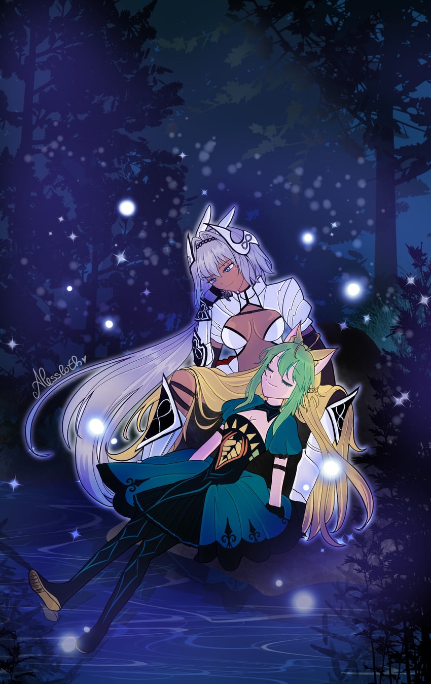 caenis and atalanta (fate and 1 more) drawn by alessloth