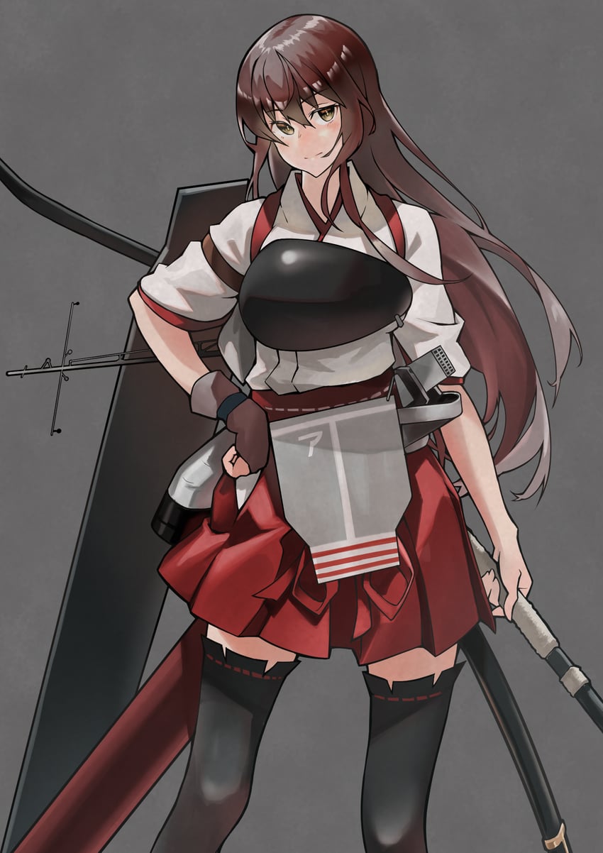 akagi and akagi kai ni (kantai collection) drawn by echo-kilo