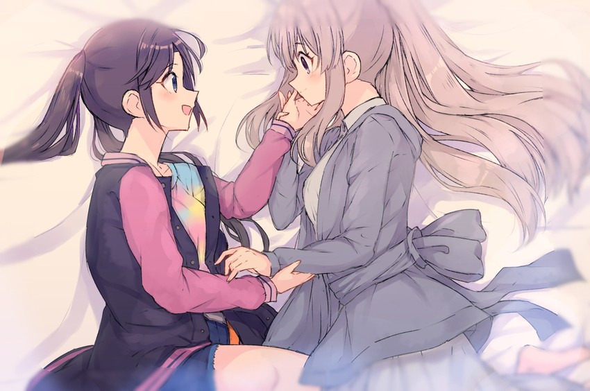 yukoku kiriko and mitsumine yuika (idolmaster and 1 more) drawn by hanetsuka