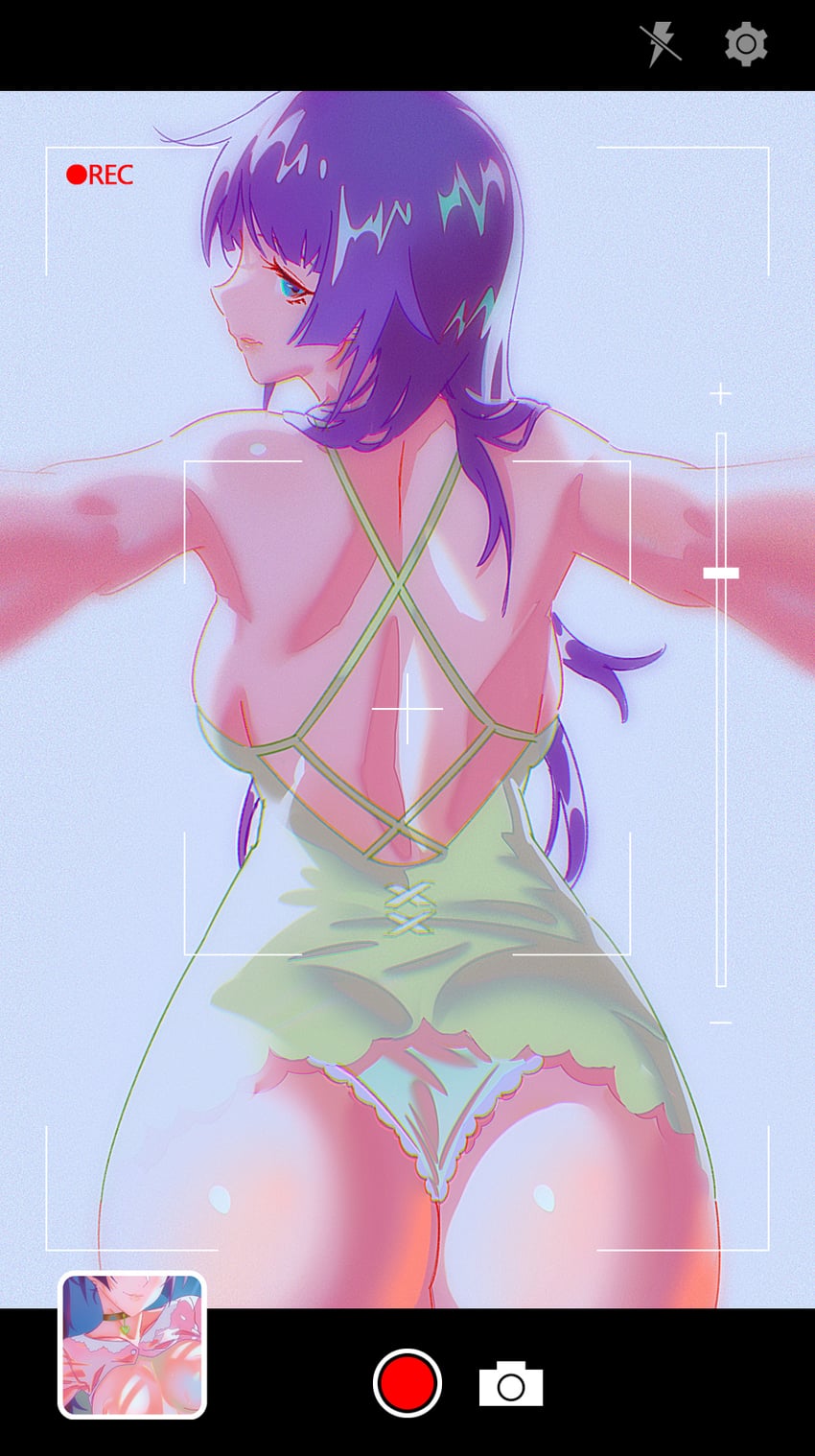 senjougahara hitagi (monogatari) drawn by rapa_rachi