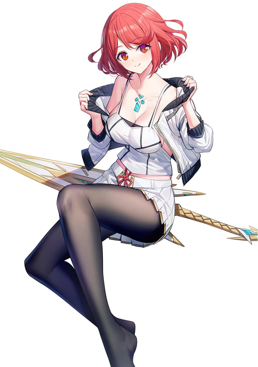 pyra and mio (xenoblade chronicles and 2 more) drawn by ririko_(zhuoyandesailaer)