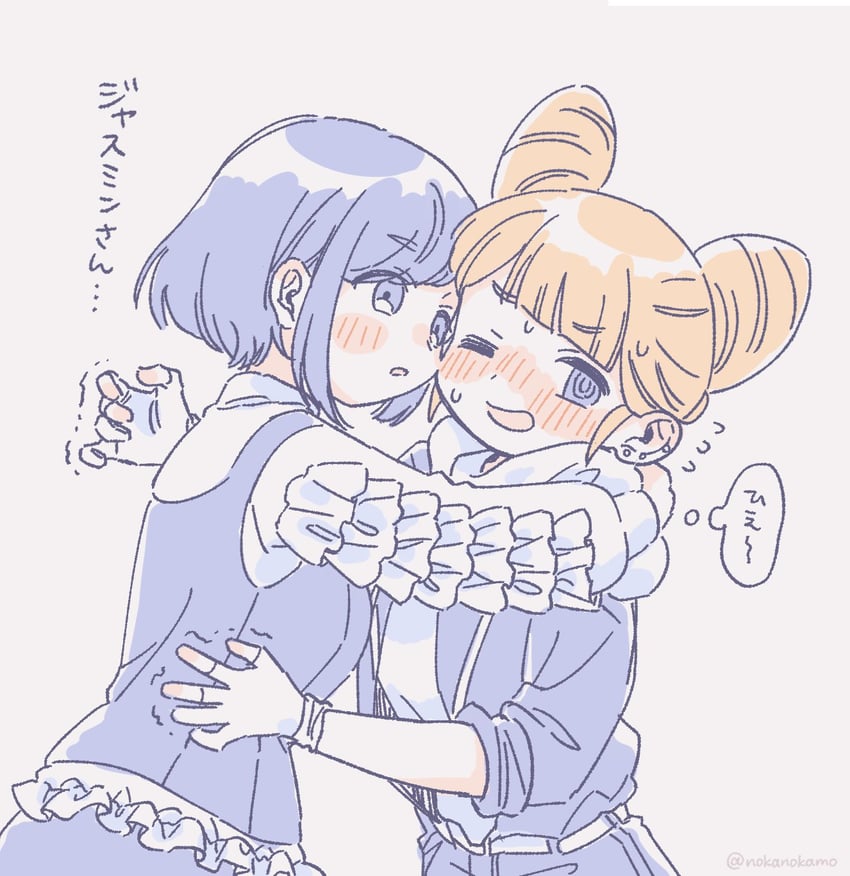fukurai azami and tomarigi yasumi (toshi densetsu kaitai center) drawn by nokamo