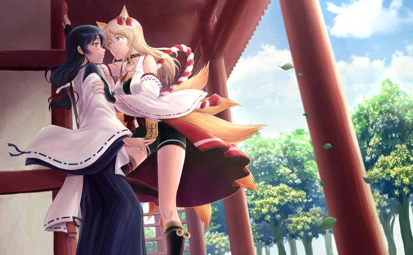 sonoda umi and ayase eli (love live! and 1 more) drawn by shizuhime