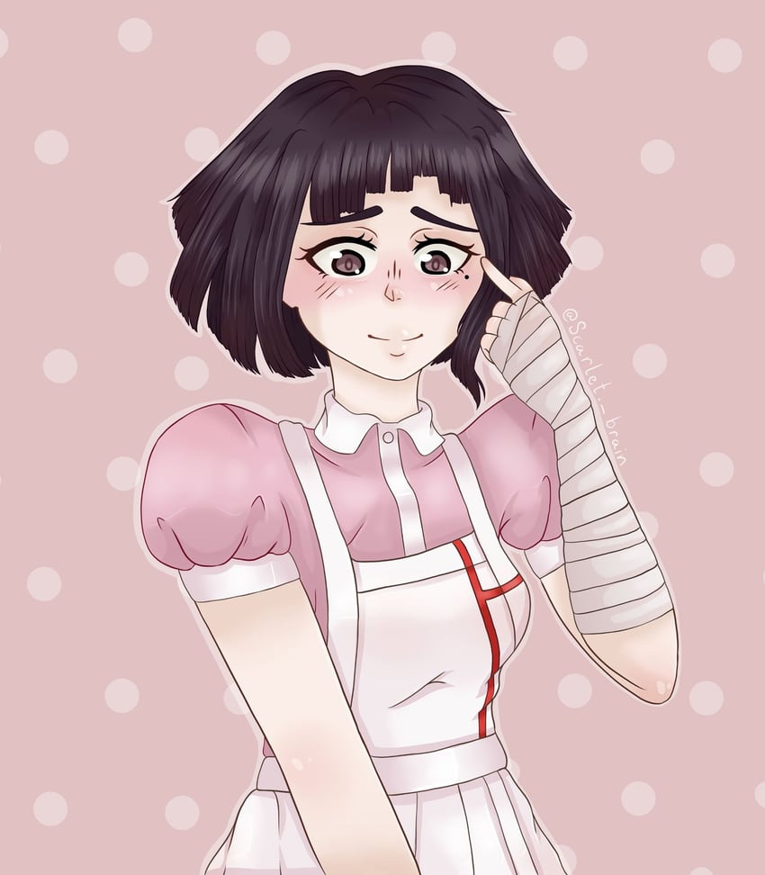 tsumiki mikan (danganronpa and 1 more) drawn by scarlet_brain