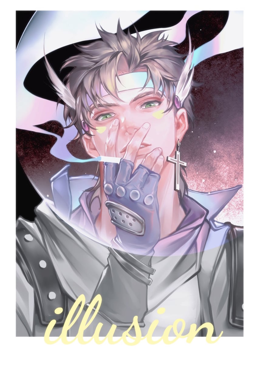 caesar anthonio zeppeli (jojo no kimyou na bouken and 1 more) drawn by chanasykine