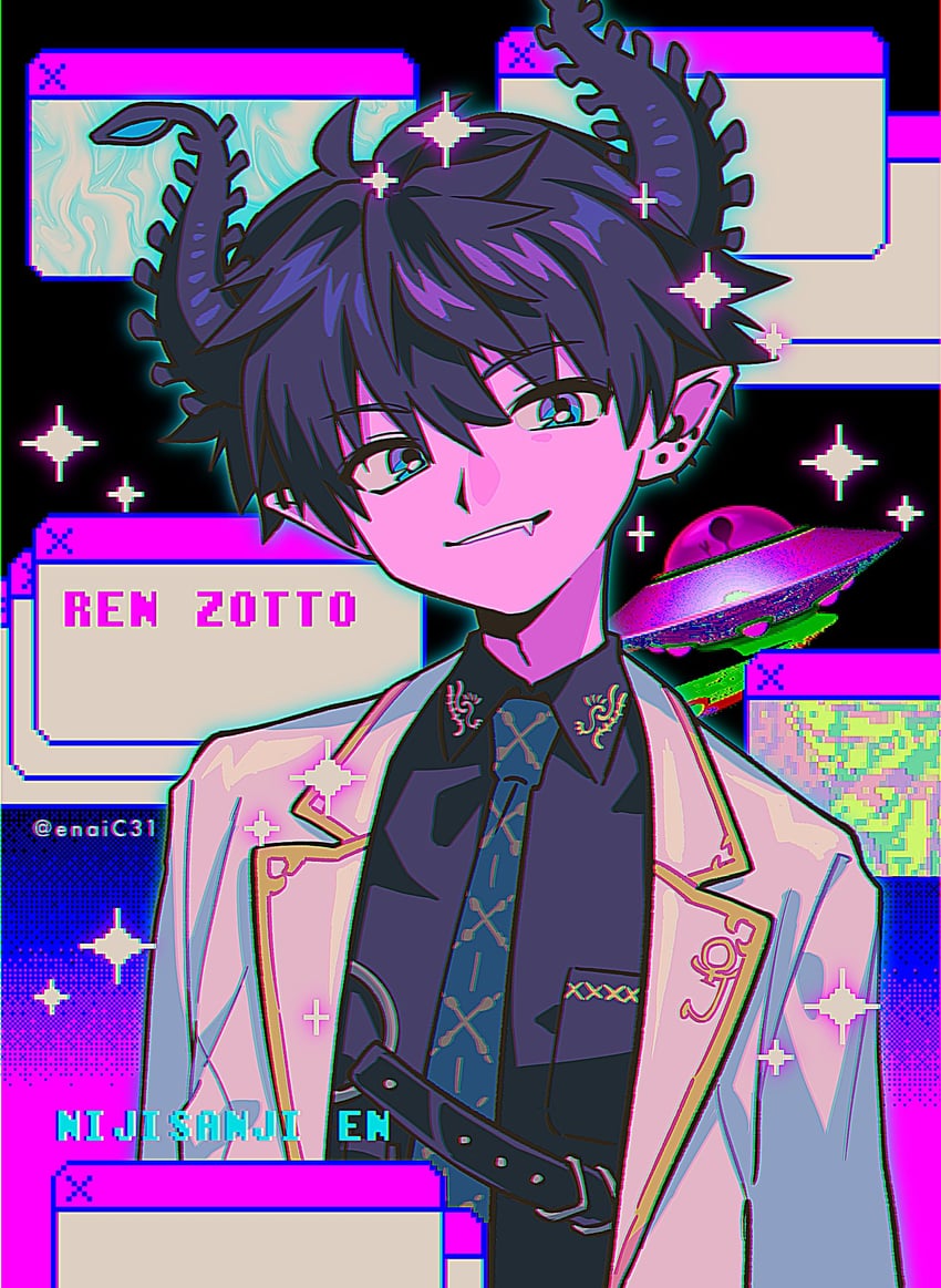ren zotto (nijisanji and 1 more) drawn by menma_(enaic31)